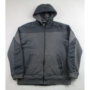 Aether Hoodie Jacket Mens Small Gray Full Zip Hooded Nylon Trim‎ Casual Outdoors